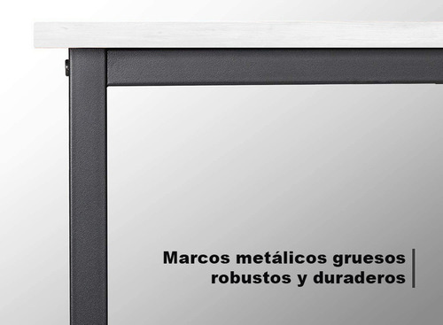 Escritorio De Grano De Madera Blanca Cálida 47 Pulgadas Heaimo