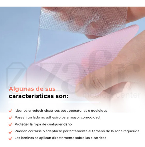 Scaraid Laminas De Silicon Para Cicatrización