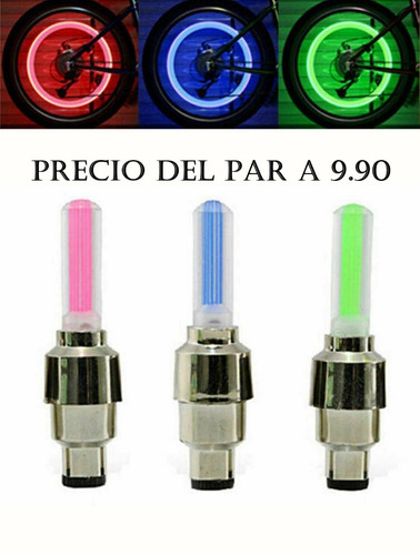Imagen 1 de 6 de 2 Luces Luz De Pitón Led Bicicleta Moto Auto Con Pilas