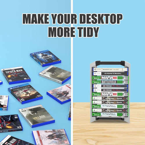 Ps5 Game Holder, Ps5 Video Game Organizer, Storage Tower ...