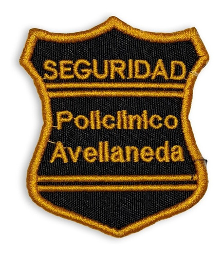 Escudo Bordado Seguridad Policlinico Avellaneda