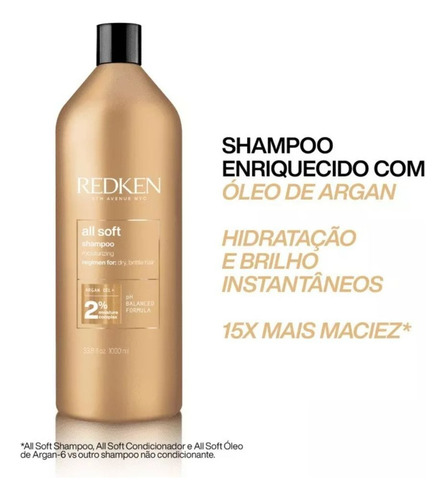 Kit Duo Redken All Soft 2x1000ml
