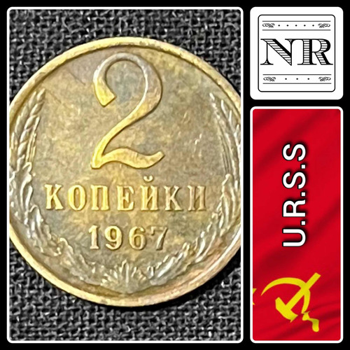 Rusia - 2 Kopeks - Año 1967 - Y #127 - Urss - Cccp