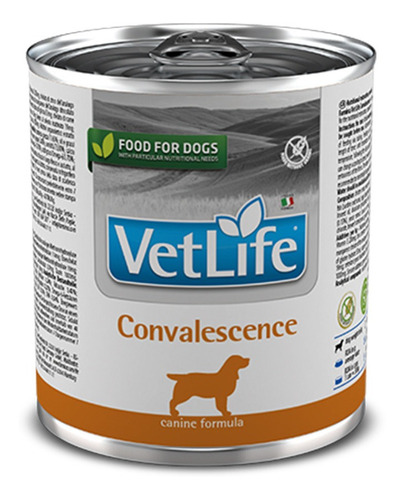 Alimento Húmedo Vet Life Canino Convalescence Lata 300gr