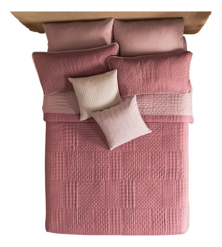 Edredon Fresco Ligero Individual Doble Vista Blush Vianney
