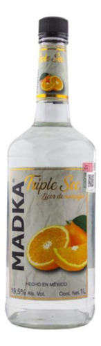 Paquete De 3 Licor Madka Triple Sec De Naranjas 1 L