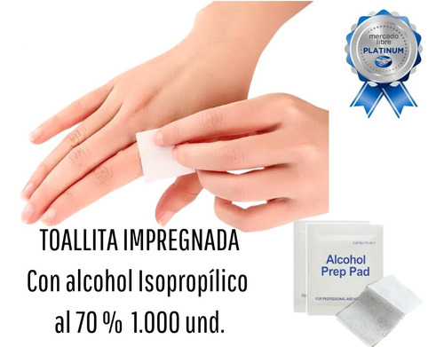 Toallitas Desinfectantes Con Alcohol Isopropílico 70%