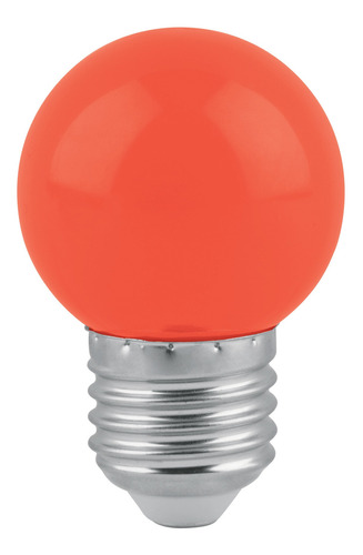Lámpara Foco De Led G45 127 V 1 W Rojo Volteck 46029 Color de la luz Blanco cálido
