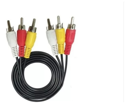 Cable Rca Audio Y Video 1.5 Mts 2.8mm Azzia Rca Gtia Hyt