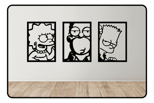 Cuadro Decorativo - Los Simpson M01  / Fibroplus Calado