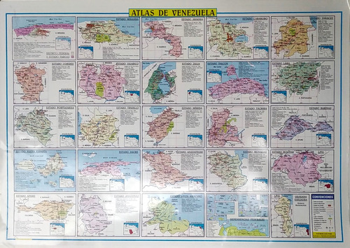 Afiche Educativo Atlas De Venezuela 