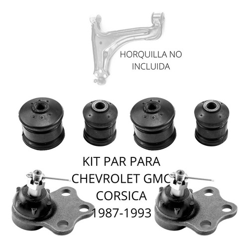 Kit Bujes Y Par Rotulas Para Chevrolet Gmc Corsica 1987-1993