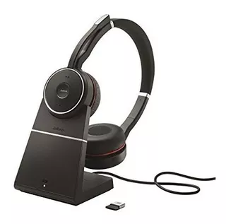 Jabra Evolve 75 Stereo Uc, Soporte De Carga Y Link 370