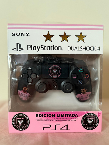 Joystick Ps4 Original Sony Edicion Limitada Messi Inter Negro
