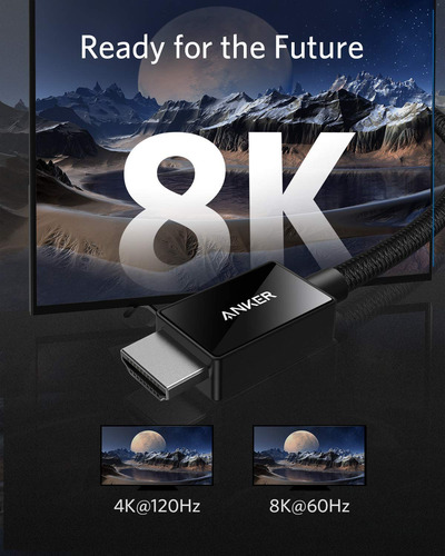 Cable Hdmi A Hdmi Anker, 4k, Dolby Atmos, Dynamic Hdr,182 Cm