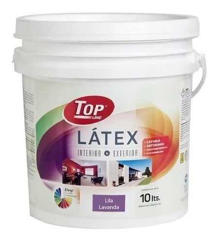 Pintura Látex Top Lavable Interior Exterior 1 L Colores