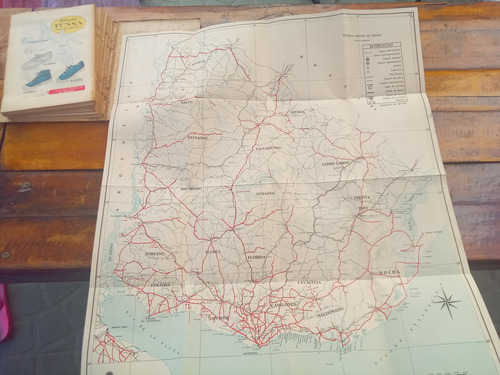 Guía De Turismo Del Uruguay Antigua 1954 Mapas Y Propagandas (Usado)