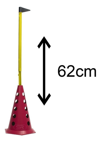 10 Cones C/ 5 Barreiras Desmontáveis + 10 Pratos + Escada Funcional Ajustável + 8 Argolas Agilidade Com Bolsa