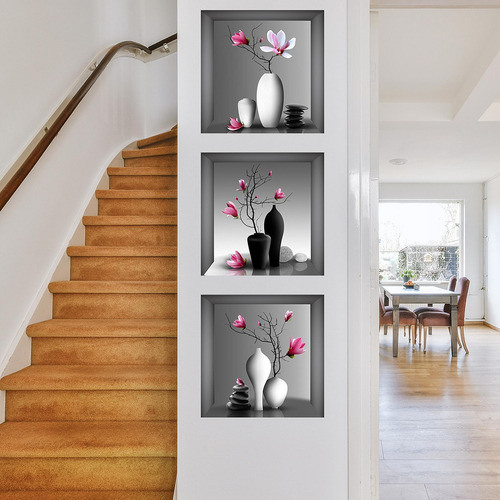 2 X 3x Impresión Floral De Arte De Pared,, De
