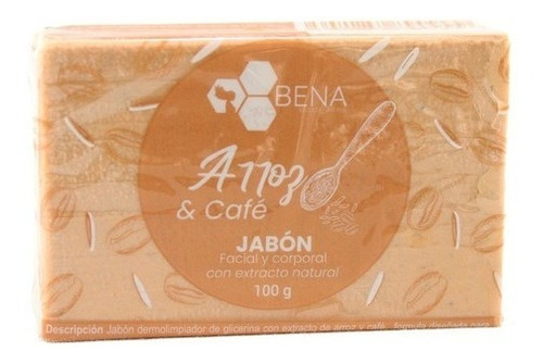 Jabon Artesanal Cafe Y Arroz Exfoliante Aclarante Detox Bena