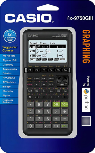 Calculadora Casio Fx-9750giii Grafica Bachillerato C Negro