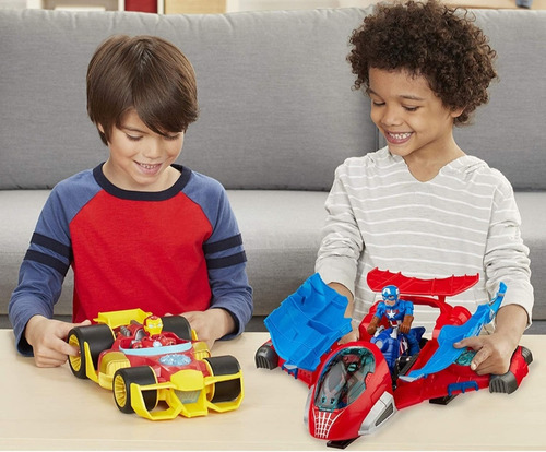 Sep De 3 Figuras Marvel Con Sus Vehiculos