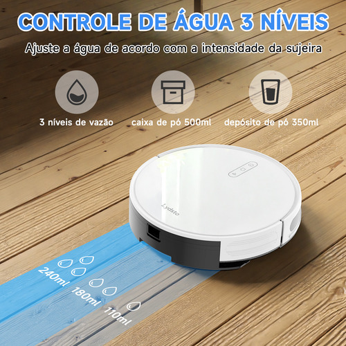 Robô Aspirador De Pó Lydsto G1 Limpeza Automática 4000pa Compatível Com Mi Home Bivolt