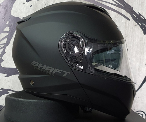 Casco Shaft 3690-dv Abatible Solid Negro