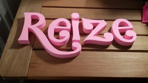 Letras Corporeas Polyfan 10 Cm Pintadas Belgrano Candy Ba