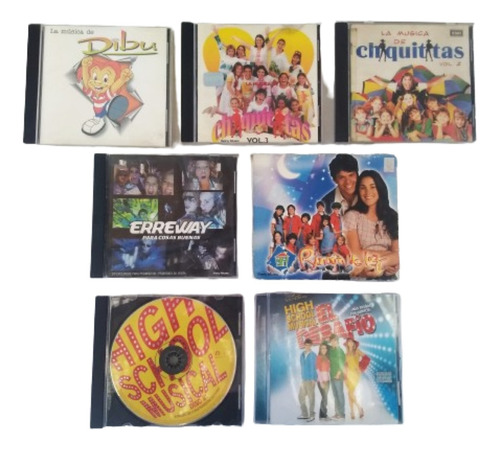 Cd X7 Chiquititas High School Musical Rincon Luz Cris Morena