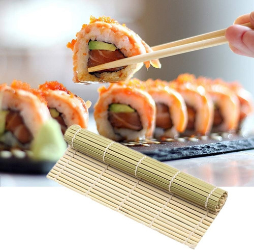 Esterilla Bambú Sushi 21cm X 24cm - X10