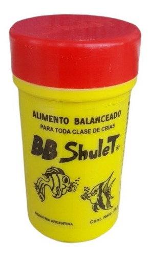 Alimento Shulet Bb 28 Gr Escamado Para Alevines Crías