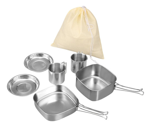 6 Unids/set Utensilios De Cocina Para Acampar De Comedor