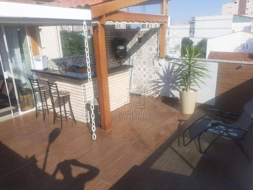Cobertura Com 2 Dormitórios À Venda, 100 M² Por R$ 460.000,00 - Paraíso - Santo André/sp - Co5477