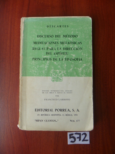 Descartes / Discurso Del Método Y Otros