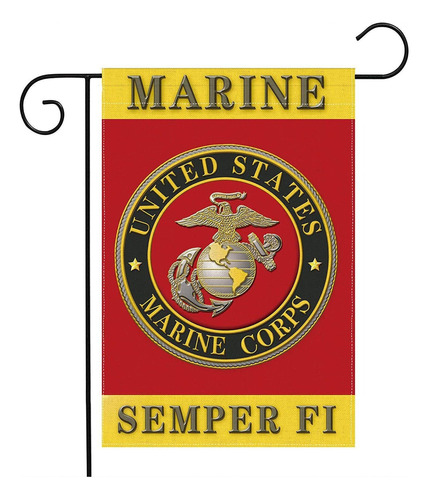 Us Military Marine Corps Usmc Semper Fi Flag Double-sided La