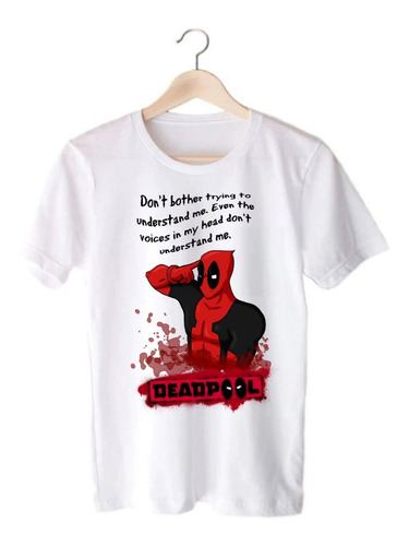 Remera Blanca Dead Pool - Animado - Serie/peli