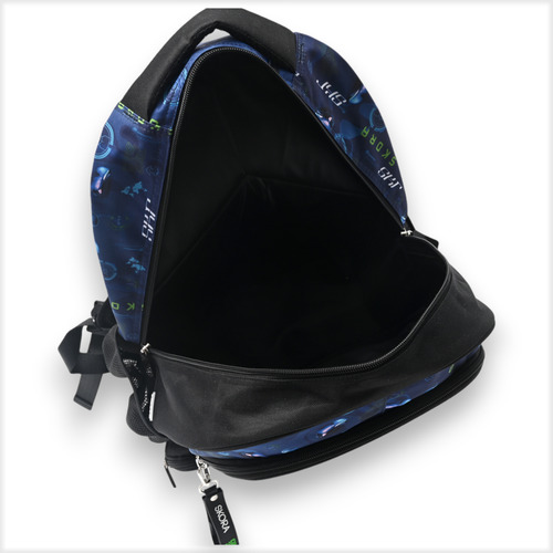 Mochila Skora Lets Play Escolar Reforzada Para Espalda Color Gamezone Diseño De La Tela Estampado