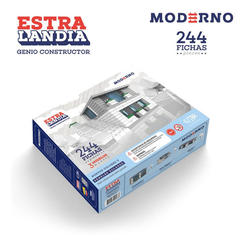 Estralandia Genio Constructor Moderno 244 Fichas