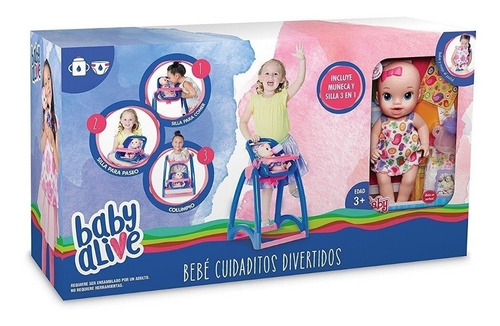 Baby Alive Bebe Cuidaditos Divertidos Hasbro Silla Columpio