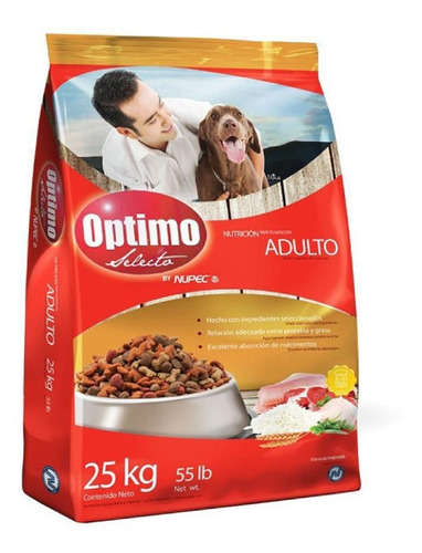 Alimento Para Perro Optimo Selecto Adulto 25 Kg Nupec
