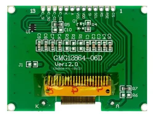 Display Lcd 12864 128x64 Black/write Gmg12864-06d Spi | MercadoLivre