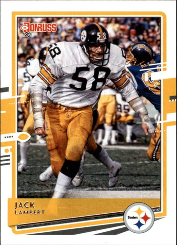 2020 Donruss 221 Jack Lambert Pittsburgh Steelers Tarjeta De