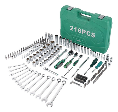 1/2  1/4  3/8  Socket And Drive Tool Set 216pcs Kit De Herra