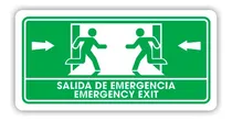 Comprar Señalamiento Salida De Emergencia Esp\u002Fing 30x45