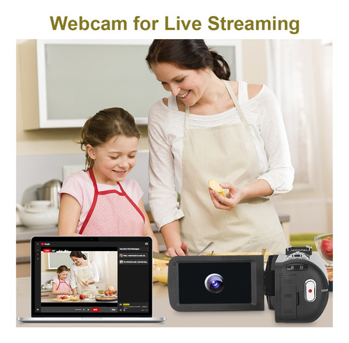 Hd Video Cámara Videocámara Wifi Visión Nocturna Vlogging
