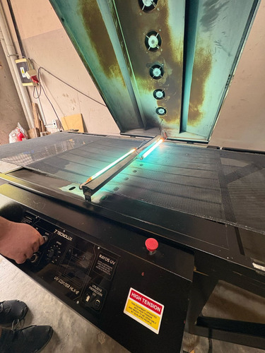 Carro De Curado Uv Doble Tubo Secado Serigrafia Tecnolux (Usado)