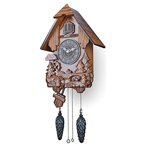 Reloj Cucú Modo Nocturno Automático, Péndulo Oscilan...