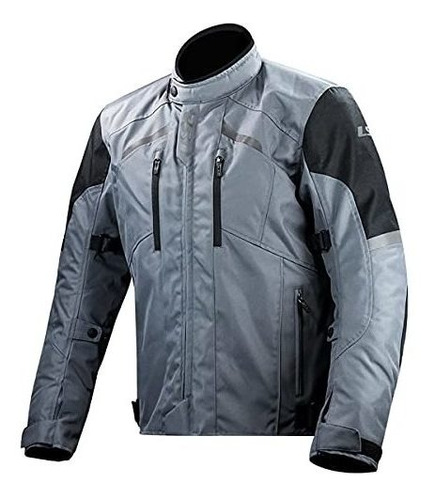 Motociclismo, Chaqueta Ls2 Serra Evo Para Hombre (gris - Med