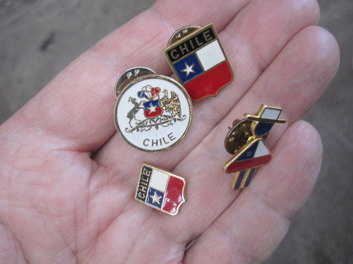 Imagen 4 de 4 de Antiguo Pin Insignia Chile Escudo Huasa De Solapa